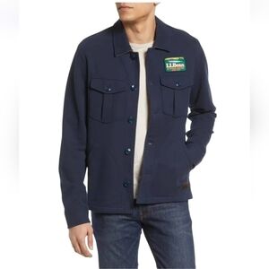 L.L.Bean x Todd Snyder French Terry Shirt Jacket in Classic Navy Size Large NWT